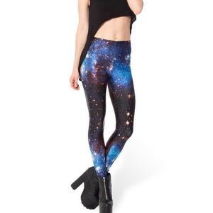 Blue galaxy leggings